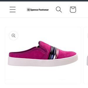 Spenco Leather Pink‎ Slip-On Sneakers